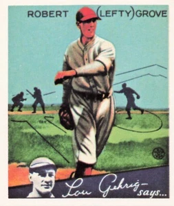 1985 Big League Chewing Gum 1934 Reprints Lefty Grove Boston Red Sox #19 - Picture 1 of 2