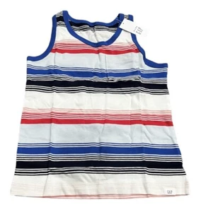 GAP Boys Pocket Tank Top, Size 4, Striped, NEW - Picture 1 of 5