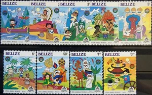 BELICE 1985 829-37 Dibujos Animados Disneyland Navidad Navidad MNH - Imagen 1 de 1