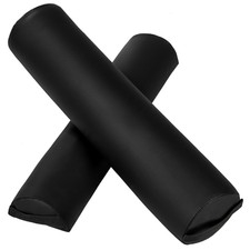 Rullo Cuscino semicilindrico + cuscino cilindrico massaggiante per lettino Nero