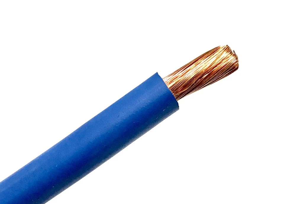 5 FT  BLUE 6 Gauge AWG Welding Lead Battery Cable Copper Wire MADE IN USA  - Изображение 1 из 1