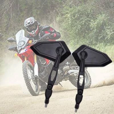 Espejos retrovisores laterales de enduro para motocicleta 10 mm para Cruiser Chopper Scooter ATV Foto 1 de 4