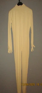 088. Ganzkörperanzug Kostüm Totalbody Catsuit Morphsuit beige Haube Gr. XXL NEU - Bild 1 von 6