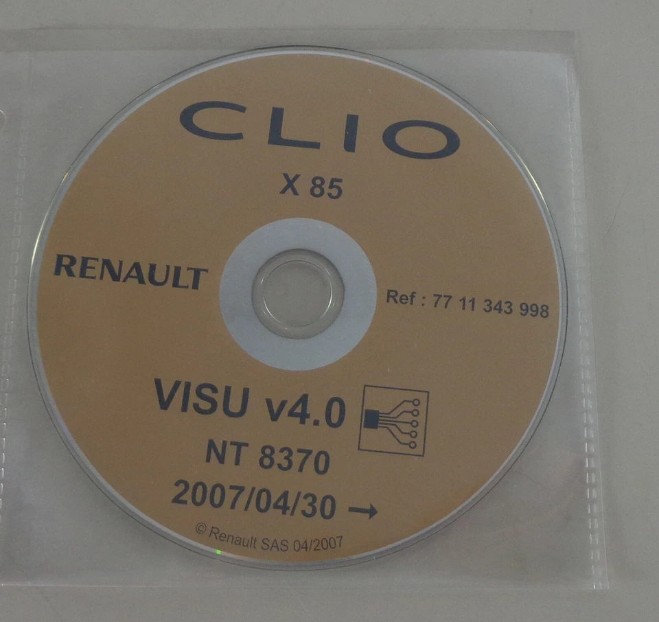 Eléctrico Diagramas de Cableado De CD Renault Clio III X85 Modelo de Año 04/2007 - Imagen 1 de 1