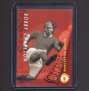 BOBBY CHARLTON 1997 Futera Soccer Card MANCHESTER UNITED #37 Mint PSA