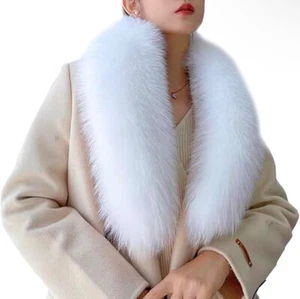 Faux Fur Soft Warmer Collar Women's Neck Scarf, Shawl Wraps for Winter Coat - Picture 1 of 5