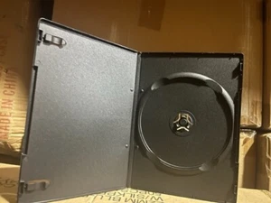 1000 NEUE HOCHWERTIGE 7 MM EINZELNE SCHLANKE SCHWARZE DVD-HÜLLEN, D7SDBLK (R1) - Bild 1 von 1