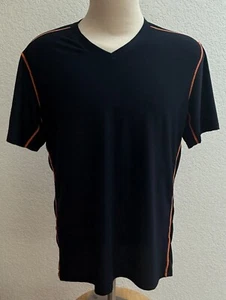 Exofficio Men's Black Short Sleeve Mesh T Shirt Size XL Orange Seams GR3018 - Picture 1 of 5