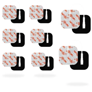 8 Square Replacement Tens Electrode Pads Reusable For Tens Machines - Picture 1 of 7