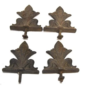 4 VINTAGE GUSSEISEN ORNAMENTALE ARCHITEKTONISCHE ENDSTÜCKE - Bild 1 von 3