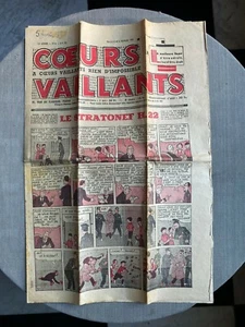 CŒURS VAILLANTS N° 6 1939 HERGÉ TINTIN JO ZETTE & JOCKO EN BON ÉTAT - Imagen 1 de 5