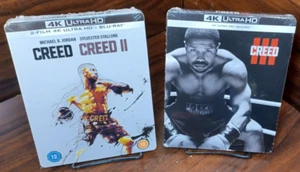 Creed 3 Movie Collection 4K/Blu-ray Steelbook - EU IMPORT-NEW-Free Box SHIPPING! - Picture 1 of 13