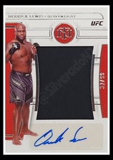 2023 Chronicles National Treasures UFC Derrick Lewis  Memorabilia Auto #32/99