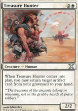 10th Edition Treasure Hunter - Foil x1 Moderate Play, English Magic Mtg M:tG