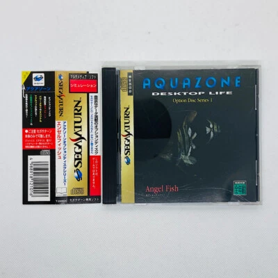 Aquazone Desktop Life Option Disc Series 1 Angel Fish w/ Spine Sega Saturn SS - Image 1 of 4