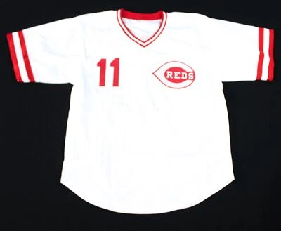 Barry Larkin Cincinnati Reds Jersey Signed Auto 2017 w/COA Card TM8 JSA - Image 1 of 4