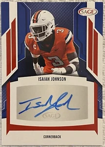 2024 SAGE HIT Low Series - Autographs #A-IJ Isaiah Johnson (AU, RC) - Picture 1 of 6