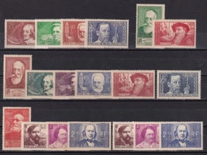 France 1936-1940 collection of 19 stamps MNH VF / CAT VALUE $240 - Picture 1 of 1
