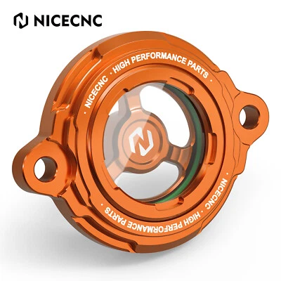 Cubierta de filtro de aceite transparente para KTM 690 SUPERMOTO/R 2007-2008 690 DUKE/R 2008-2019 Foto 1 de 4