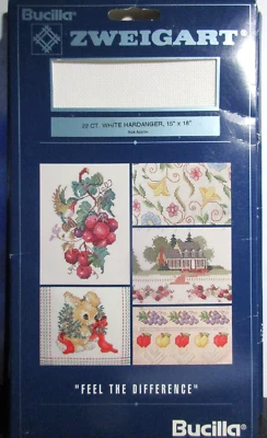 Bucilla Sweistik 22 unidades Hardanger blanco 15" X 18" - Sellado Nuevo de Lote Antiguo 1995 Foto 1 de 3