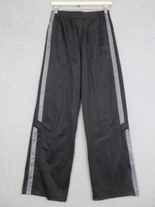 Starter Track Pants Boys XL Black Wide Leg Y2K Windbreaker Athleisure Streetwear - Picture 1 of 18