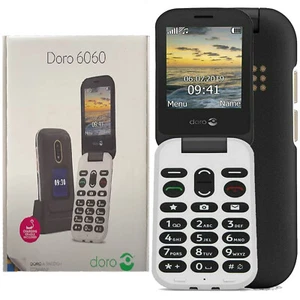 BNIB Doro 6060 Dual Sim 64MB ROM Black Factory Unlocked 2G GSM - Picture 1 of 1