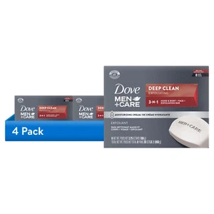 (4 Pack) Men'S Bar Soap Deep Clean, 3.75 Oz, 8 Bars - Picture 1 of 11