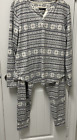 Ralph Lauren Women’s XL Pajama Set 2-Pc Grey Multi-color New w/ tags Warm Soft