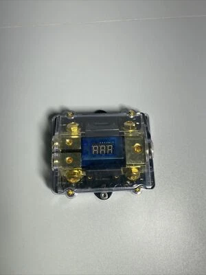LED Display 1x0 IN-2x4GA OUT Distribution Block Fuse Holder for Car Audio Marine - Image 1 of 4