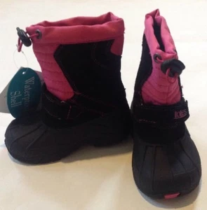 Neu mit Etikett Totes Kleinkind Mädchen schwarz Winter Schnee kaltes Wetter Stiefel Größe 05 *50 - Bild 1 von 3
