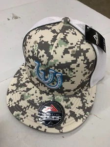Colts Digital Horse Shoe Desert Camo S/M Pro Fit Trucker White Tan Hat Cap - Picture 1 of 2