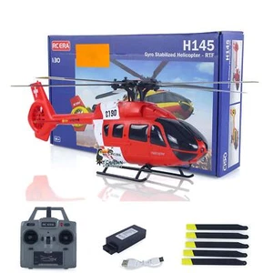 1/30 RC 2.4G 6CH Helicopter H145 6-Axis Localization Altitude Hold Flybarless - Picture 1 of 24