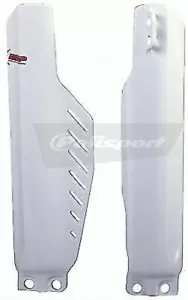 Polisort Fork guards guard Honda CR80 CR80R CR85 CR85R CRF150R CRF150RB white - Picture 1 of 1