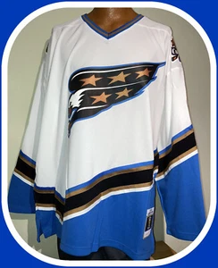 ALEX OVECHKIN WASHINGTON CAPITALS MITCHELL & NESS BLUE LINE JERSEY ADULT XXL - Picture 1 of 7