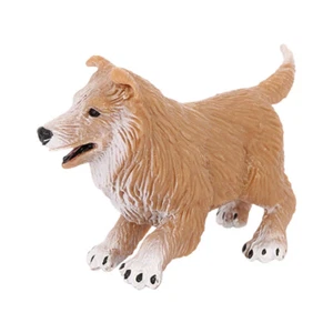 Hunde Figuren Hunde Tiere Spielzeug Set Collie Hund Skulptur Collie Hund Modell - Bild 1 von 12