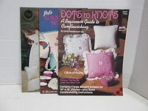 3 Candlewicking Pattern Books - Foto 1 di 1