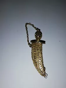 Antique Sterling Silver Filigri Egypt Brooch - Picture 1 of 7