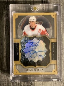 2013-14 The Cup Brilliance Blue Auto Steve Yzerman Detroit Red Wings!!!