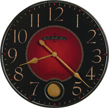 625-374  HOWARD MILLER 26 1/4" DIAMETER ROUND WALL CLOCK WITH PEND.  