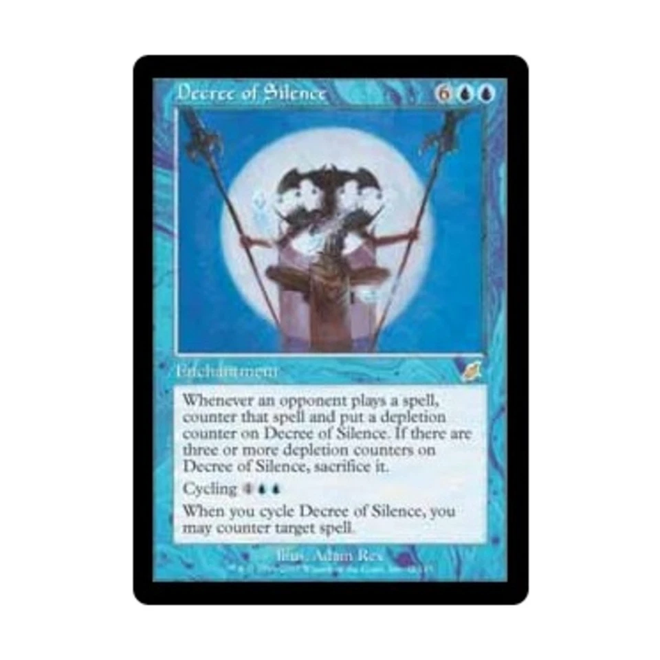 WOTC MtG Scourge Decree of Silence (R) (Foil) VG - Image 1 of 1