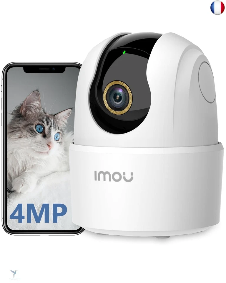 Imou Caméra Surveillance WiFi Intérieur 2K3MP 360° Smartphon Vision Nocturne AI