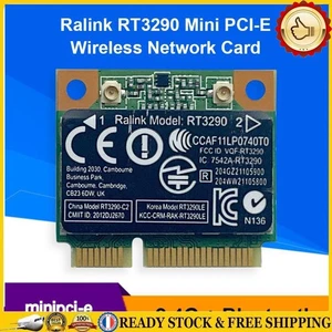 RT3290 2.4G WiFi Network Card 150Mbps Bluetooth 3.0 Mini PCI-E Laptop Adapter ~H - Afbeelding 1 van 6