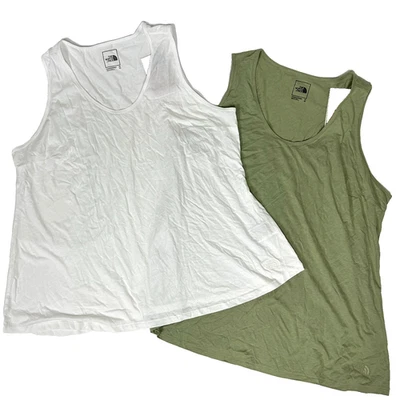 Lote de 2 camisetas sin mangas The North Face Terrain Plus para mujer talla 3X verde/blanco B13-3 Foto 1 de 4