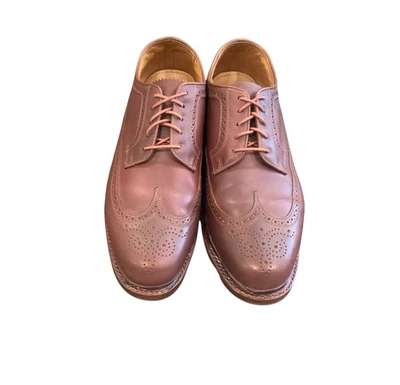 Florsheim Limited Brown Veblen Wingtip Oxford Wood Bottom Sz 11.5D - Image 1 of 4