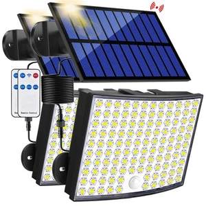 2-Pack Outdoor Solar Motion Sensor Lights with Romote Control, Dusk to Dawn S... - Picture 1 of 7
