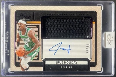 JRUE HOLIDAY 2024-25 PANINI ONE AND ONE #19 JUMBO GU JERSEY AUTOMÁTICO PÚRPURA 22/35 Foto 1 de 2