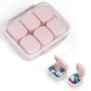 RICHCEE 10 Compartments Daily Pill Organizer for Pocket PurseCombined Cute Tr... - Picture 1 of 8
