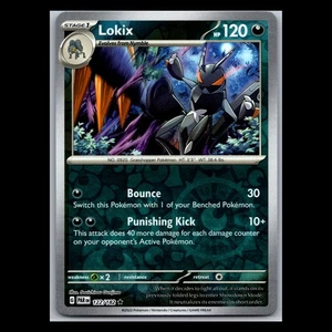Tarjeta Pokémon Lokix 122/182 - Holograma Inverso Raro - TCG Paradox Rift - Imagen 1 de 1