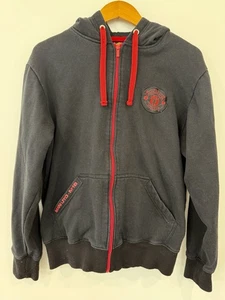 Manchester United Football Club MUFC Full Zip Hoodie Black Small - Picture 1 of 15