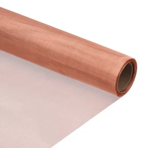 20"x118" 40 Mesh Copper Mesh Screen 1/8"x1-1/2"x12" Woven Wire Mesh Screen - Picture 1 of 6